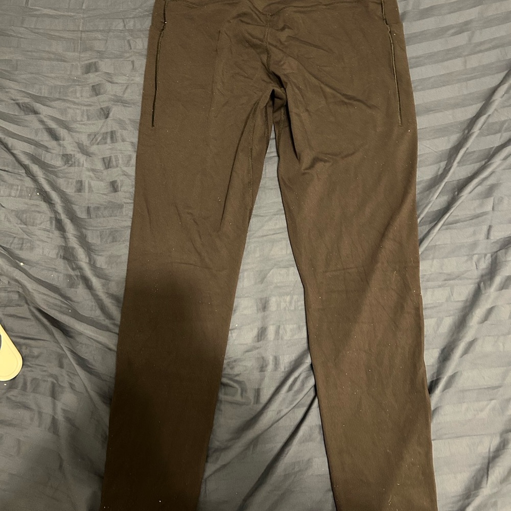 Avia Softsculpt Black Leggings Size L 12-14 High Rise with Pockets - Picture 2 of 6